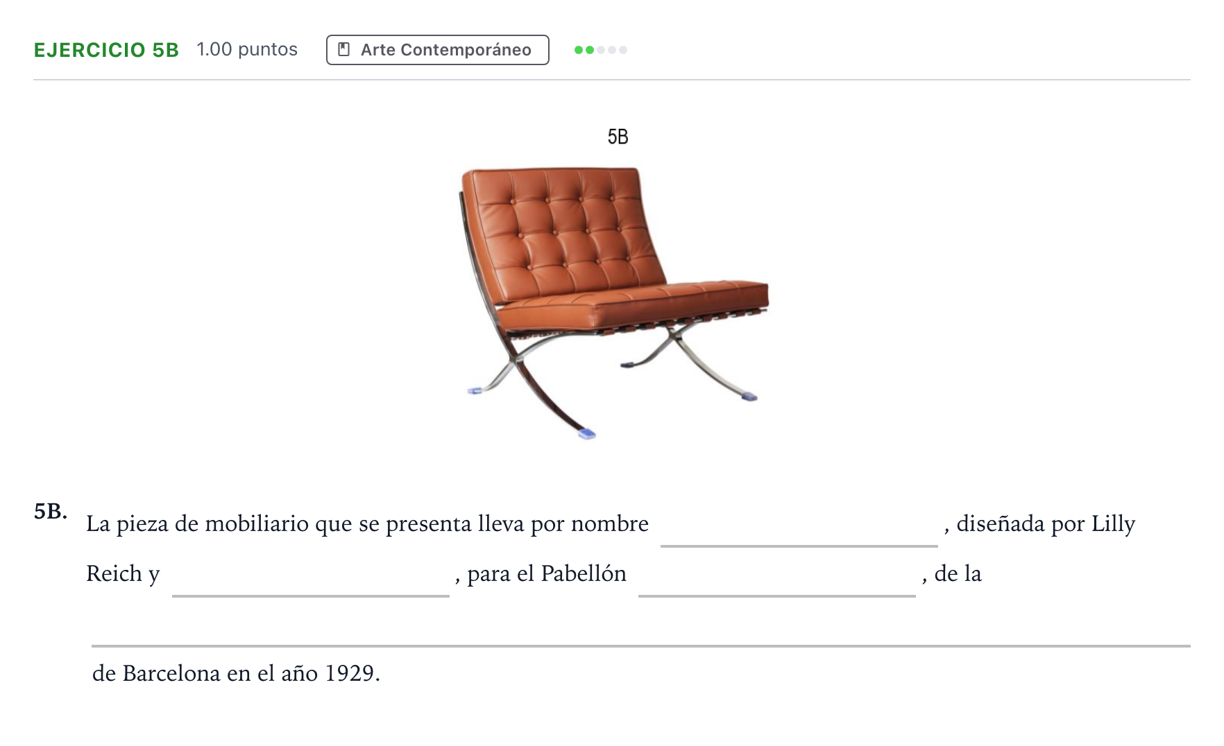 Enunciado: Ejercicio 5B · Fundamentos Artísticos PAU Andalucía Extraordinaria Suplente 2022