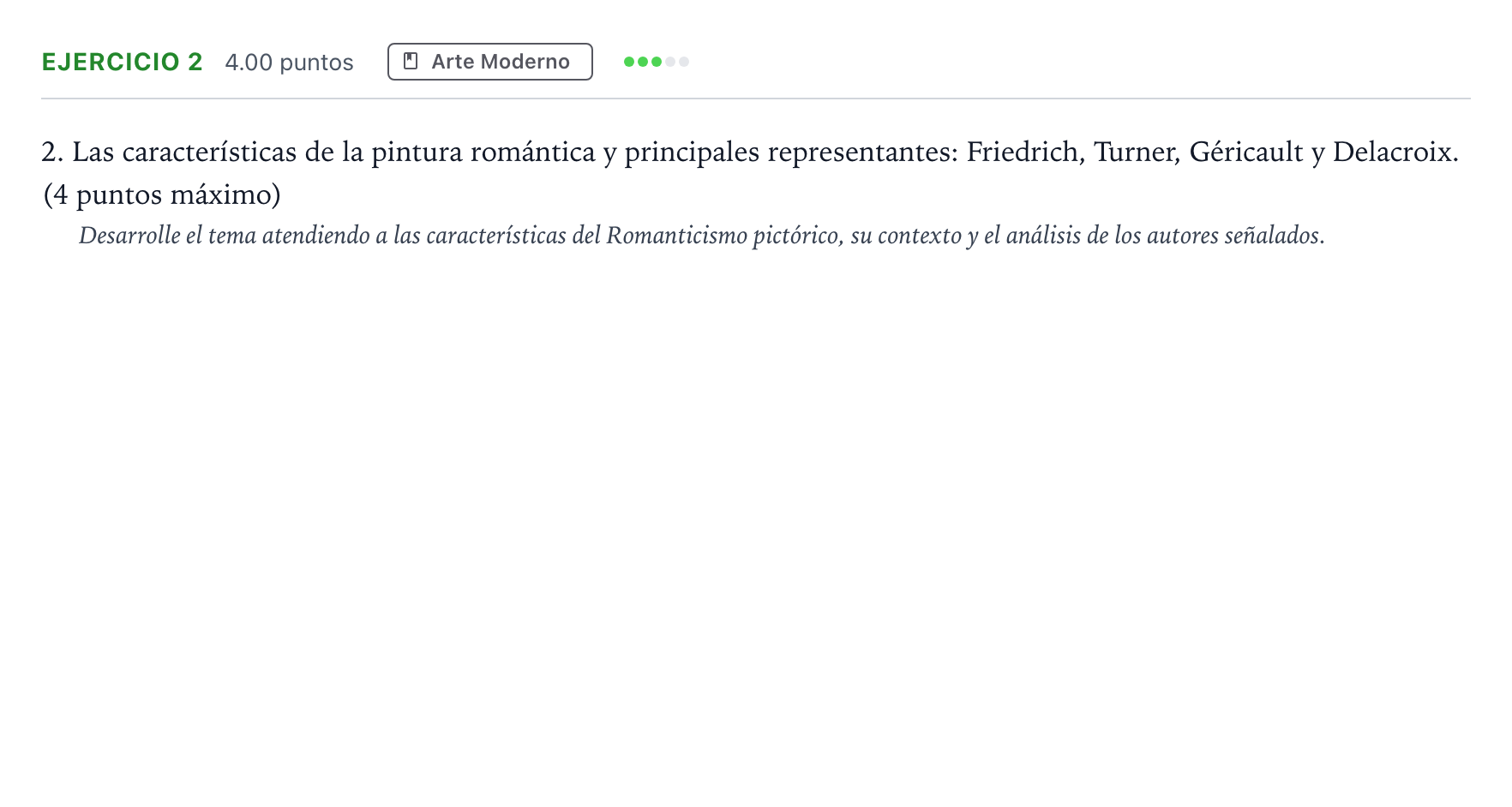 Enunciado: Problema 2 · Fundamentos Artísticos PAU Andalucía Extraordinaria Titular 2022