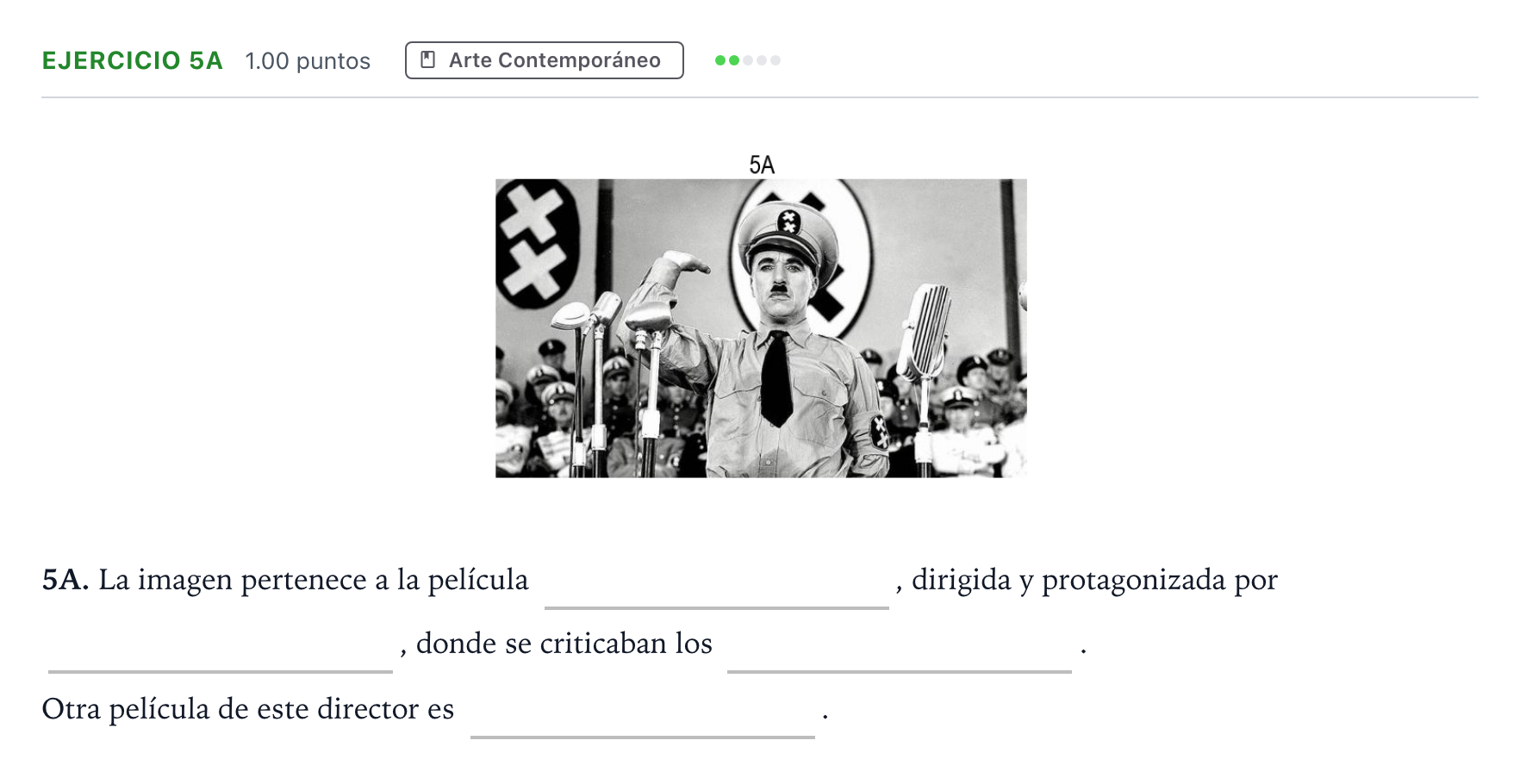 Enunciado: Ejercicio 5A · Fundamentos Artísticos PAU Andalucía Ordinaria Reserva 2022