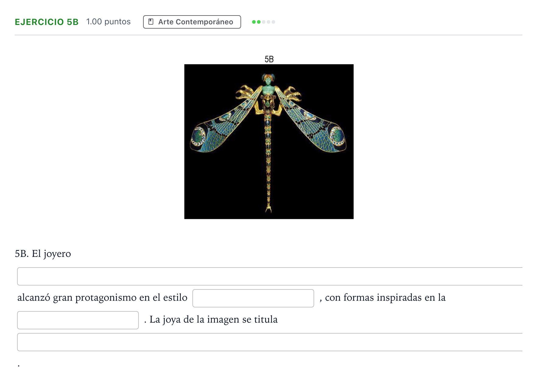 Enunciado: Ejercicio 5B · Fundamentos Artísticos PAU Andalucía Ordinaria Suplente 2022