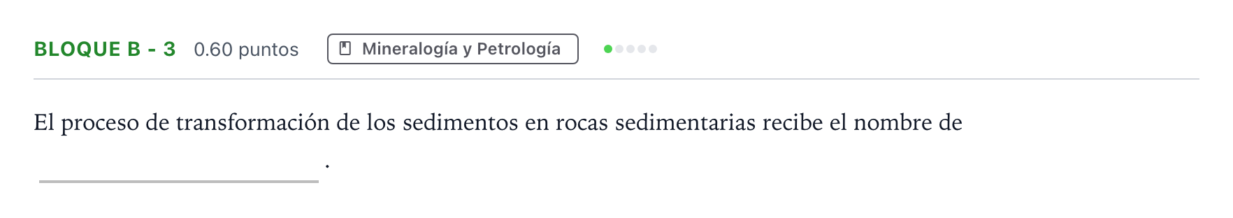 Enunciado: Bloque B - 3 · Geología PAU Andalucía Extraordinaria Reserva 2022