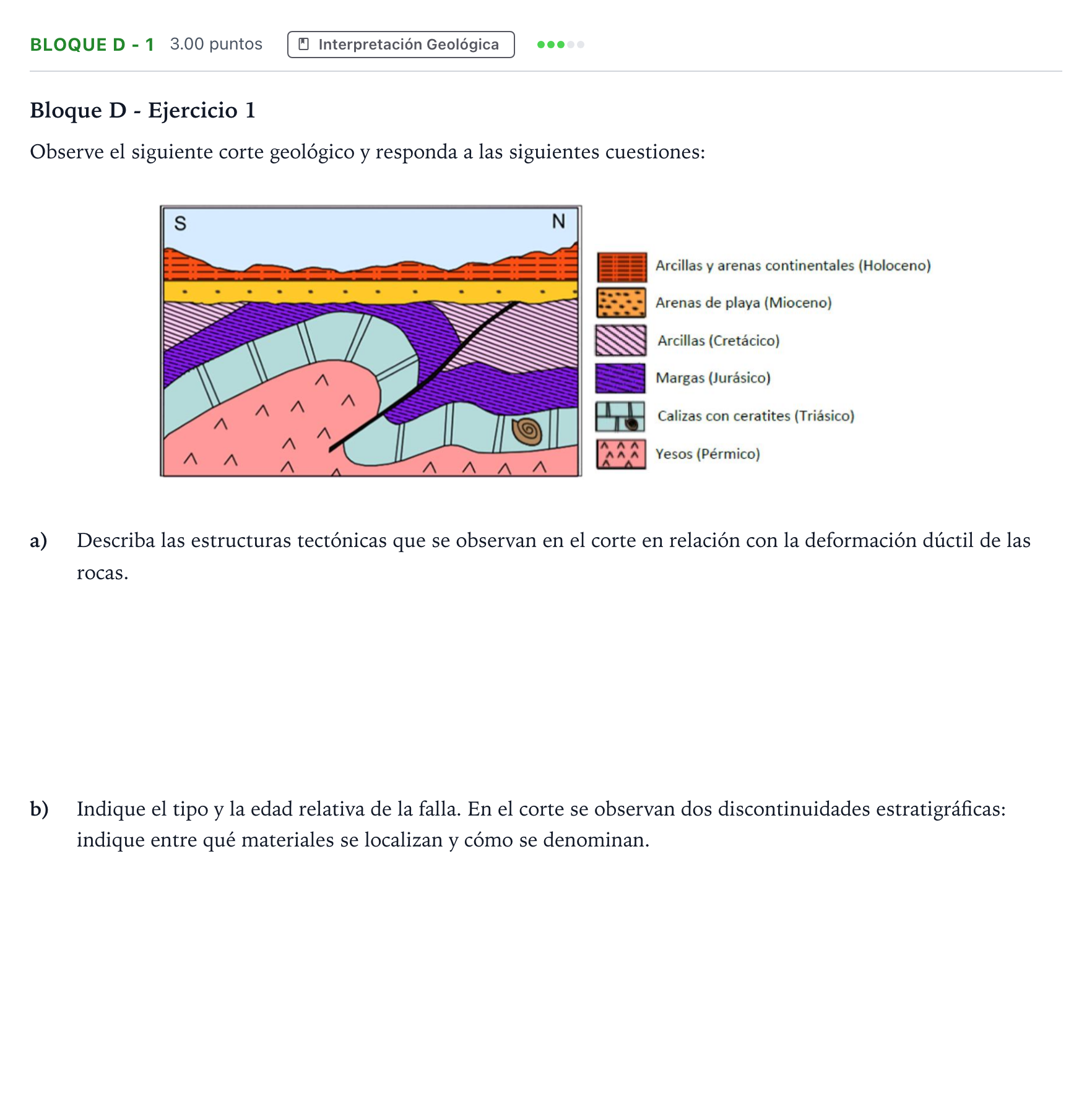 Enunciado: Bloque D - 1 · Geología PAU Andalucía Extraordinaria Suplente 2022