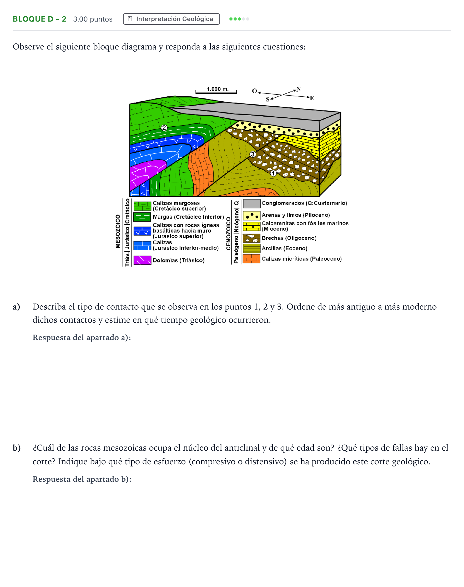Enunciado: Bloque D - 2 · Geología PAU Andalucía Extraordinaria Suplente 2022