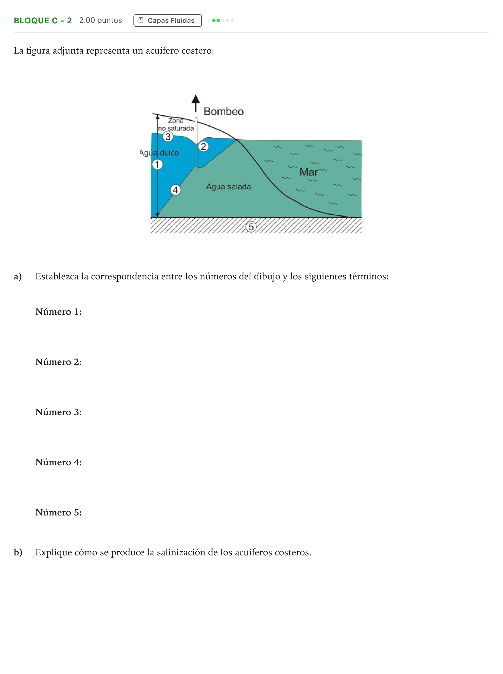 Enunciado: Bloque C - 2 · Geología PAU Andalucía Extraordinaria Titular 2022