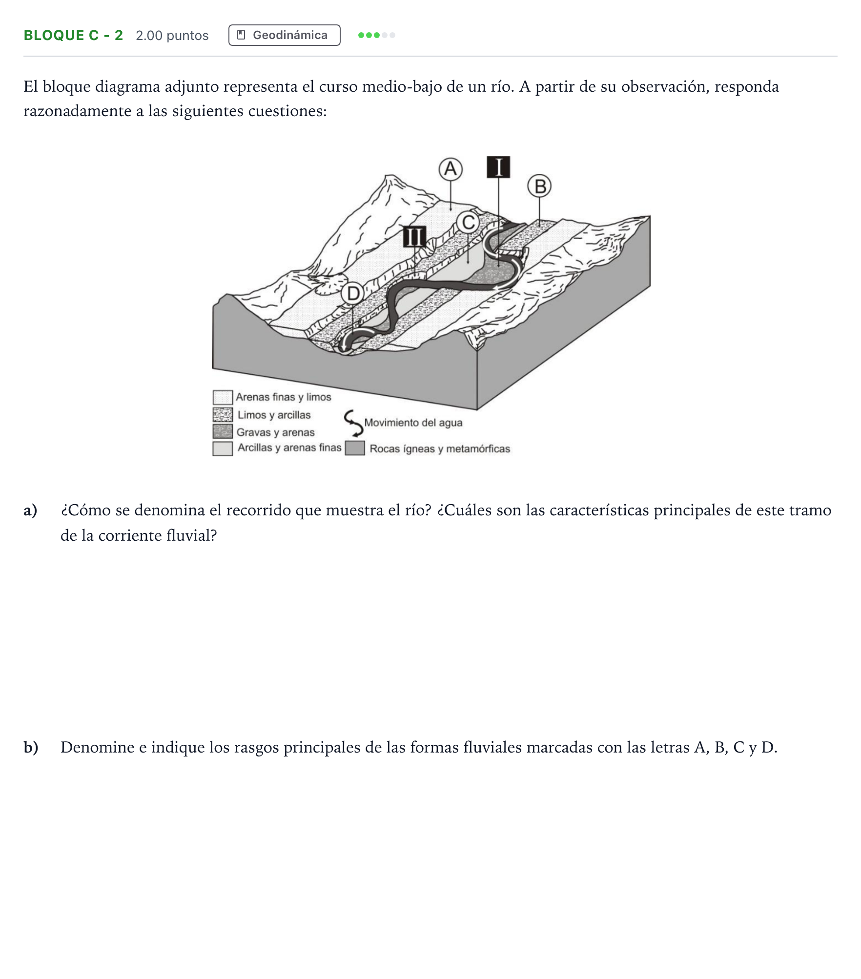 Enunciado: Bloque C - 2 · Geología PAU Andalucía Ordinaria Suplente 2022