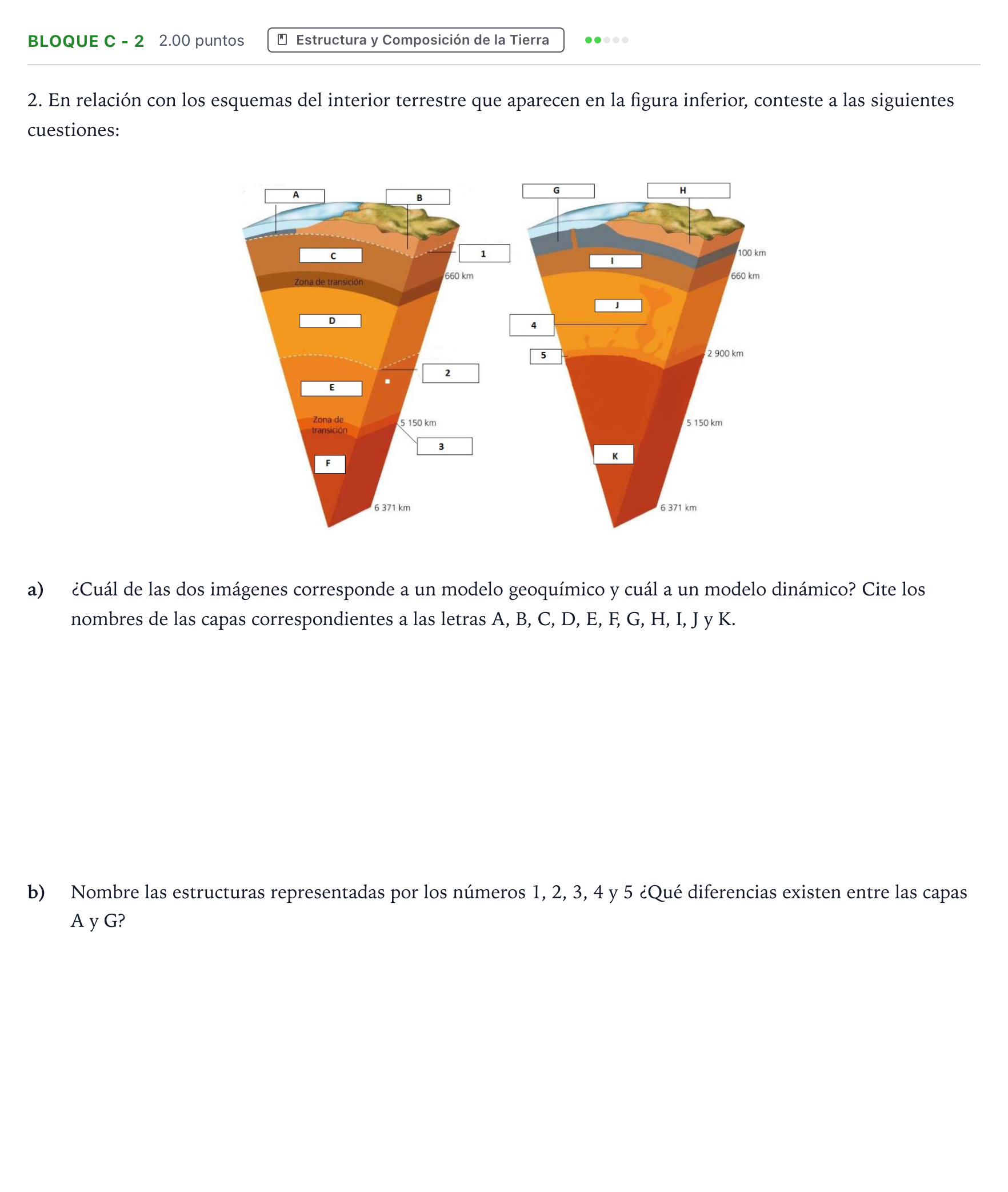 Enunciado: Bloque C - 2 · Geología PAU Andalucía Ordinaria Titular 2022