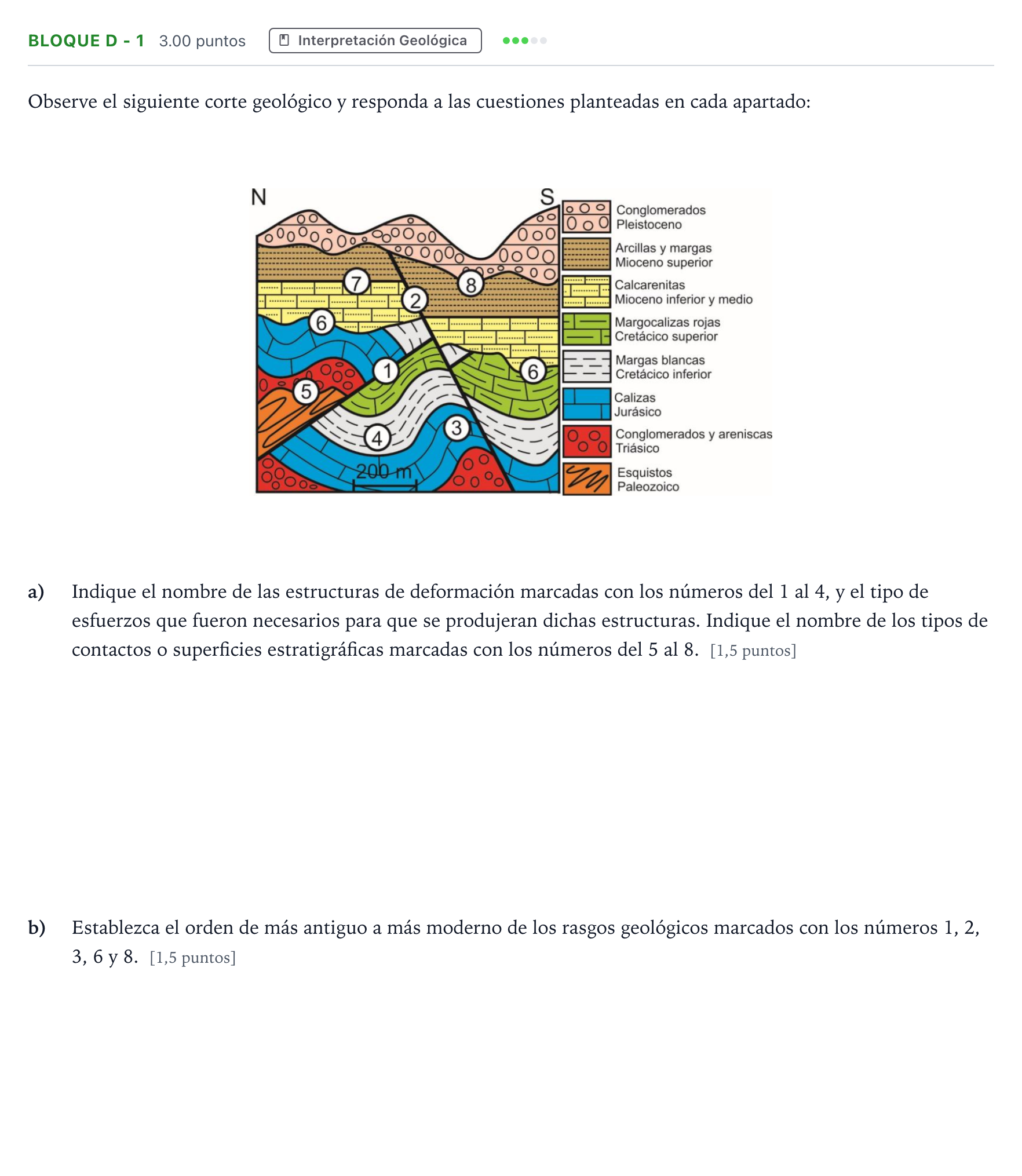 Enunciado: Bloque D - 1 · Geología PAU Andalucía Ordinaria Titular 2022