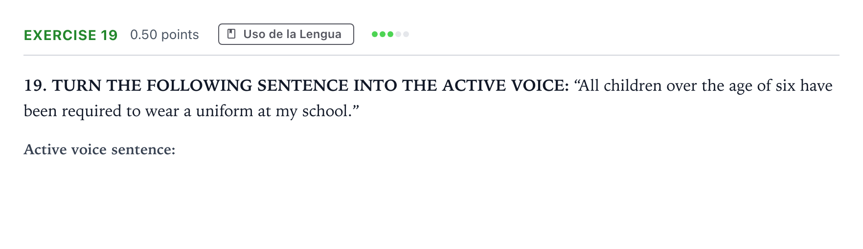 Enunciado: Problema 19 · Inglés PAU Andalucía Extraordinaria Reserva 2022