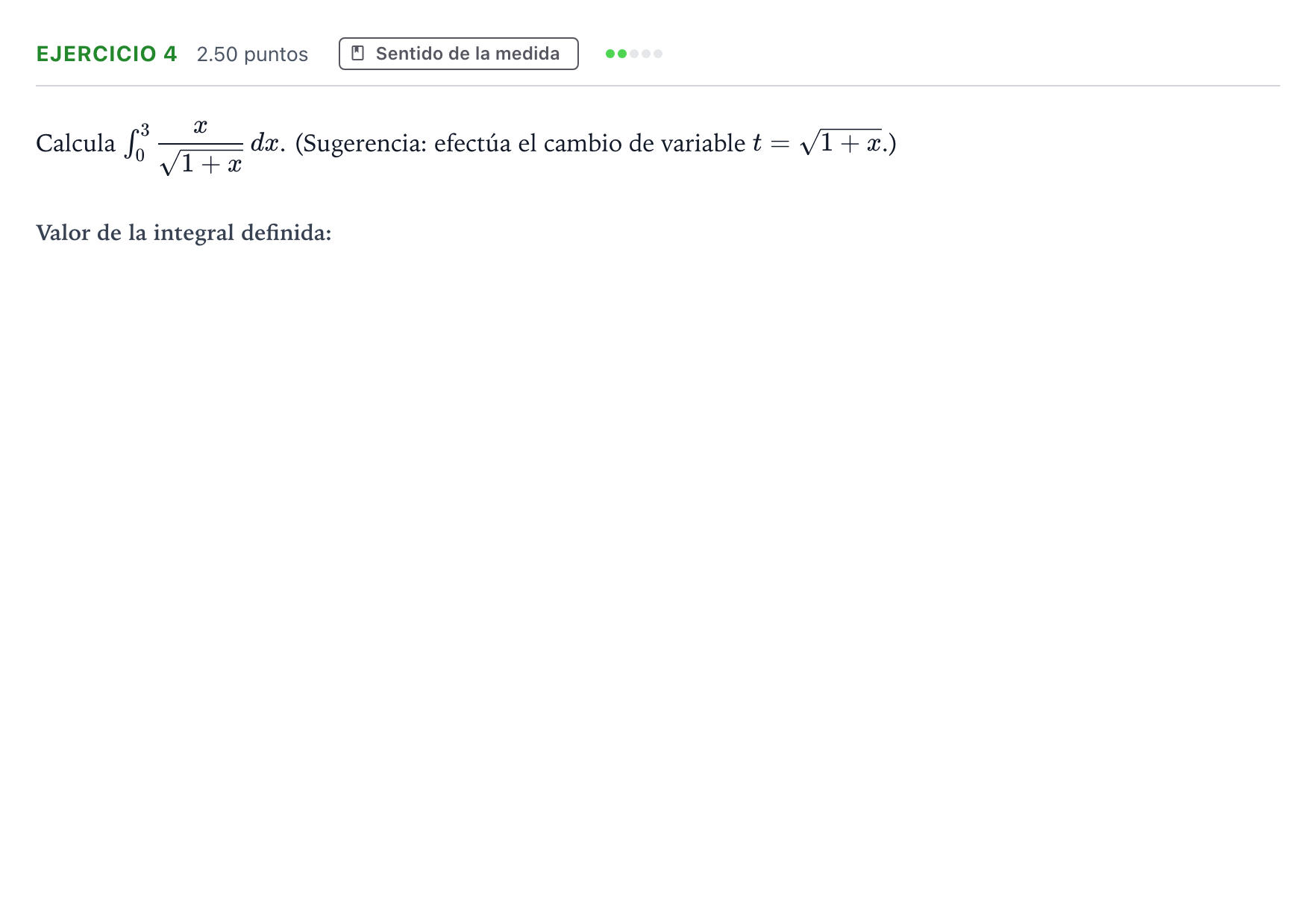 Enunciado: Ejercicio 4 · Matemáticas II PAU Andalucía Extraordinaria Reserva 2022