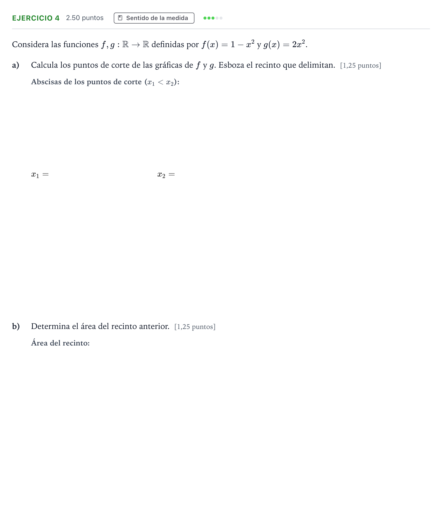Enunciado: Ejercicio 4 · Matemáticas II PAU Andalucía Ordinaria Reserva 2022