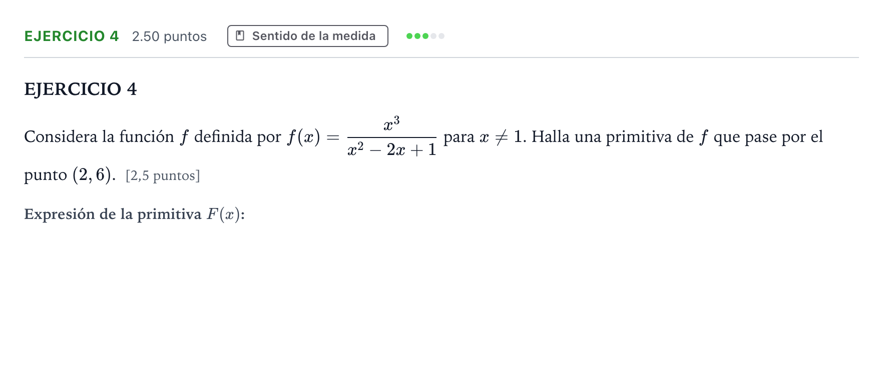 Enunciado: Ejercicio 4 · Matemáticas II PAU Andalucía Ordinaria Titular 2022