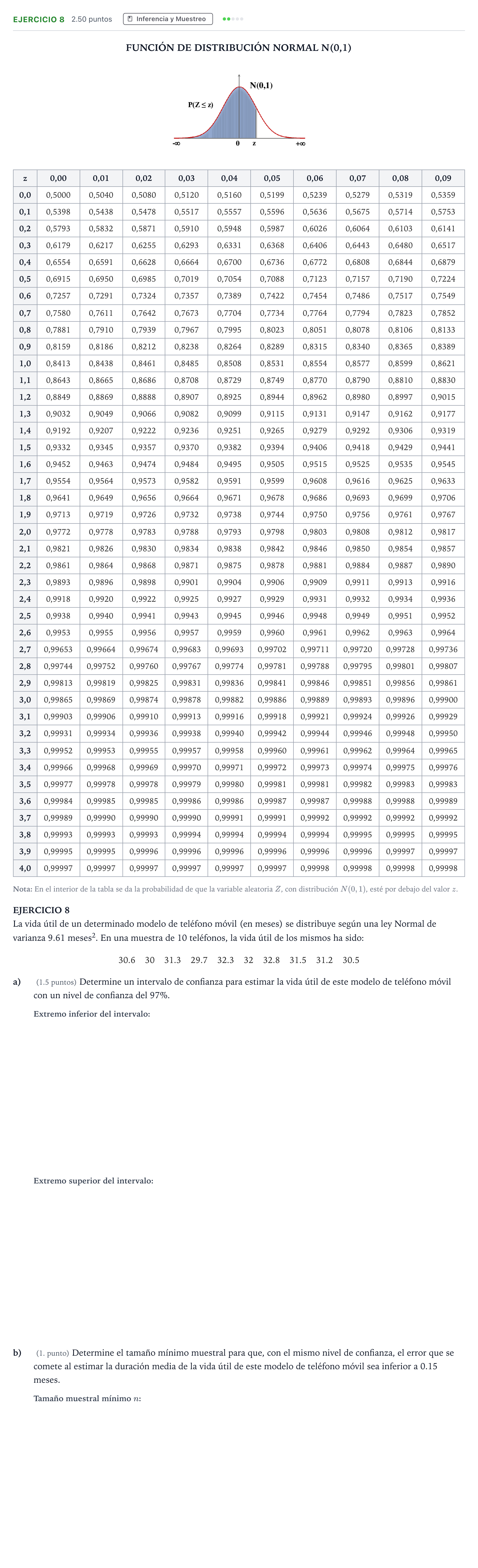 Enunciado: Ejercicio 8 · Matemáticas aplicadas a las Ciencias Sociales II PAU Andalucía Extraordinaria Suplente 2022