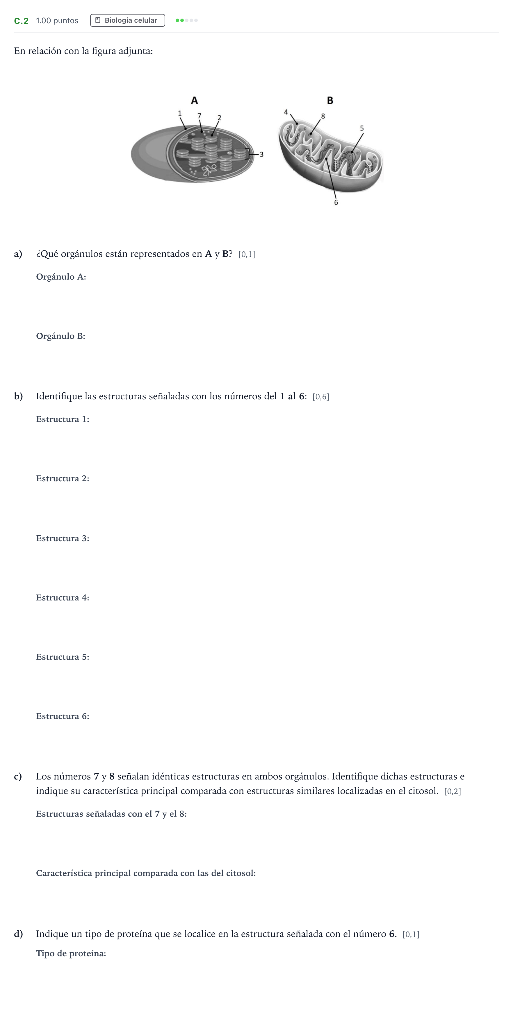 Enunciado: Ejercicio C.2 · Biología PAU Andalucía Ordinaria Suplente 2023
