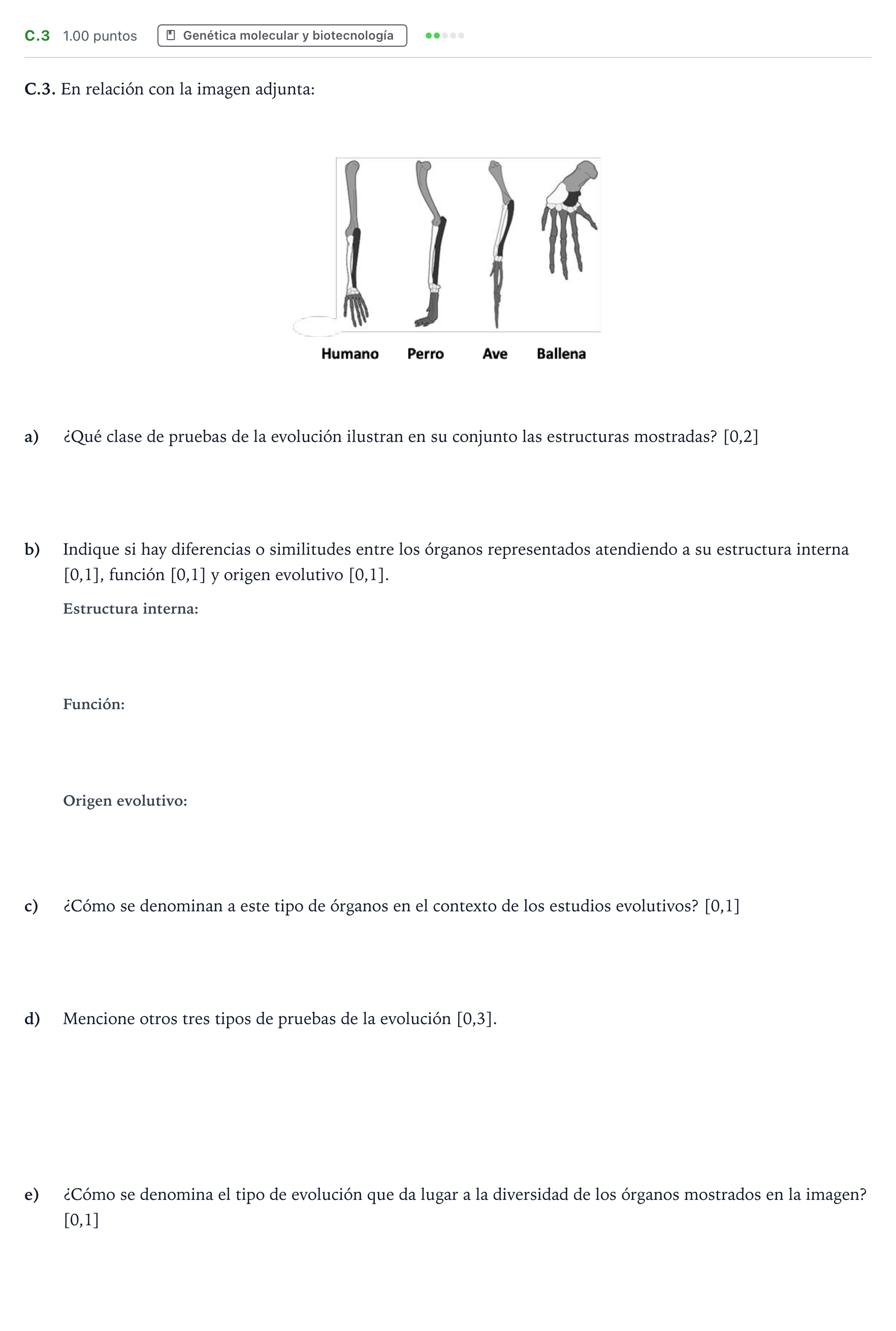 Enunciado: Ejercicio C.3 · Biología PAU Andalucía Ordinaria Suplente 2023