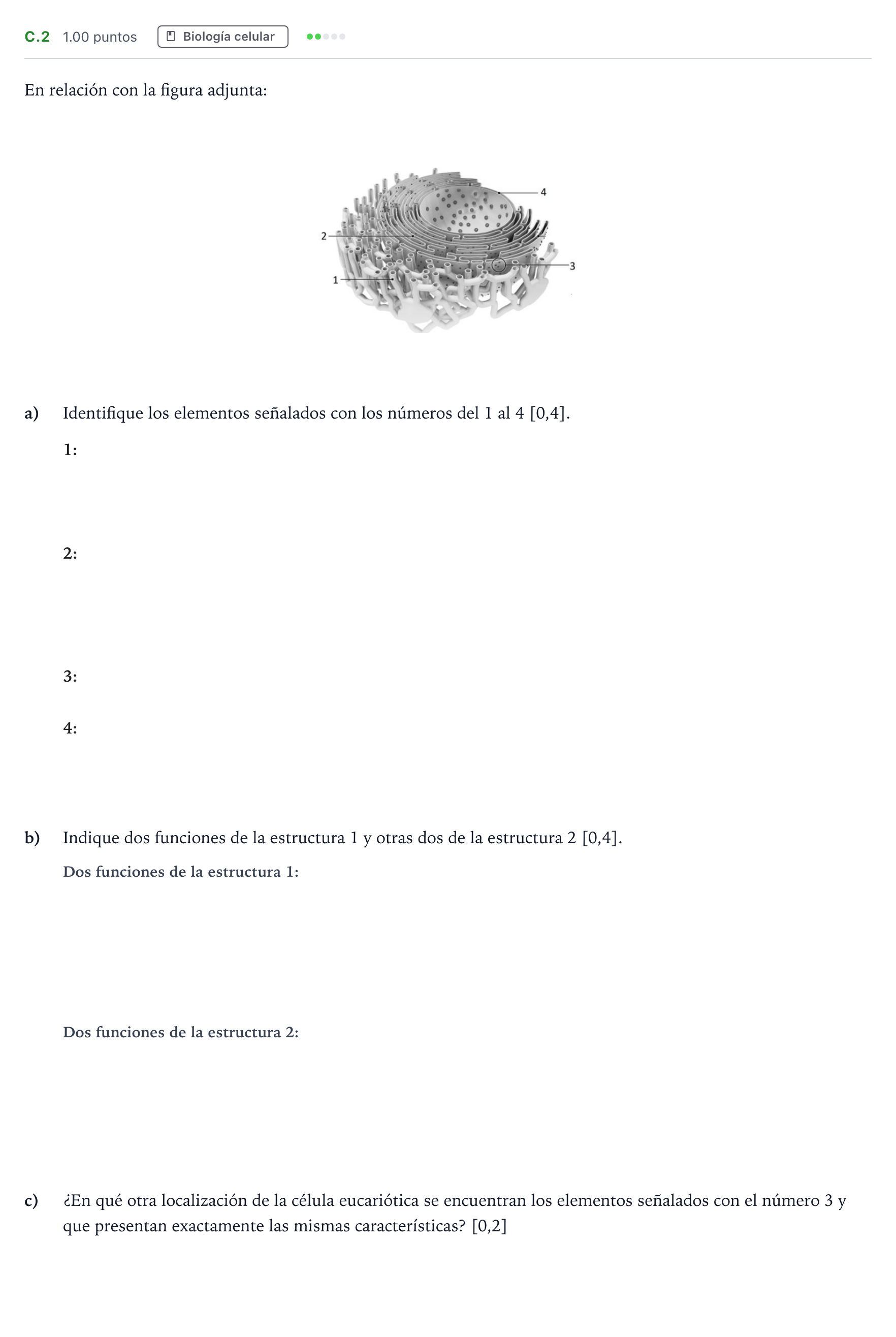 Enunciado: Ejercicio C.2 · Biología PAU Andalucía Ordinaria Titular 2023