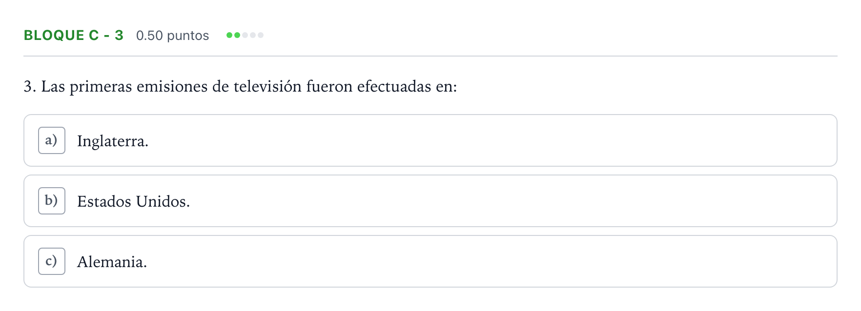 Enunciado: Bloque C - 3 · Cultura Audiovisual II PAU Andalucía Ordinaria Suplente 2023
