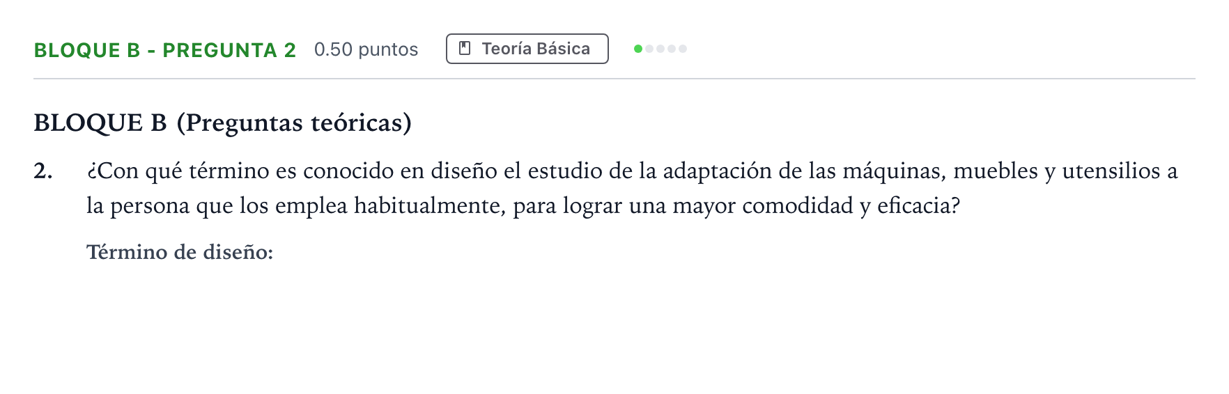 Enunciado: Bloque B - Pregunta 2 · Diseño PAU Andalucía Ordinaria Reserva 2023