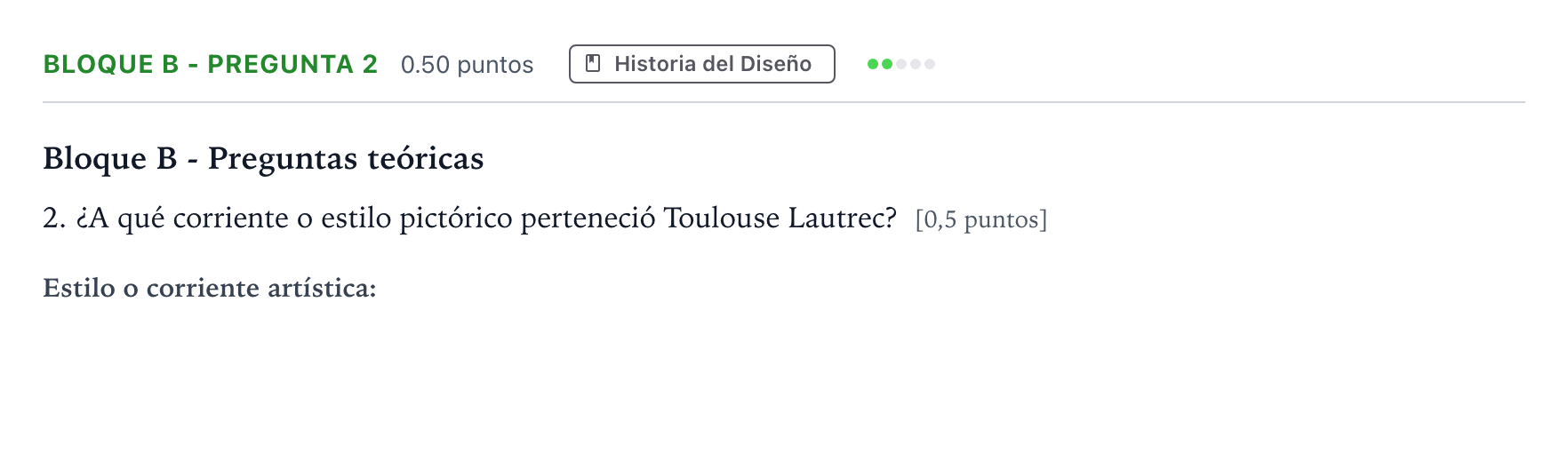 Enunciado: Bloque B - Pregunta 2 · Diseño PAU Andalucía Ordinaria Suplente 2023