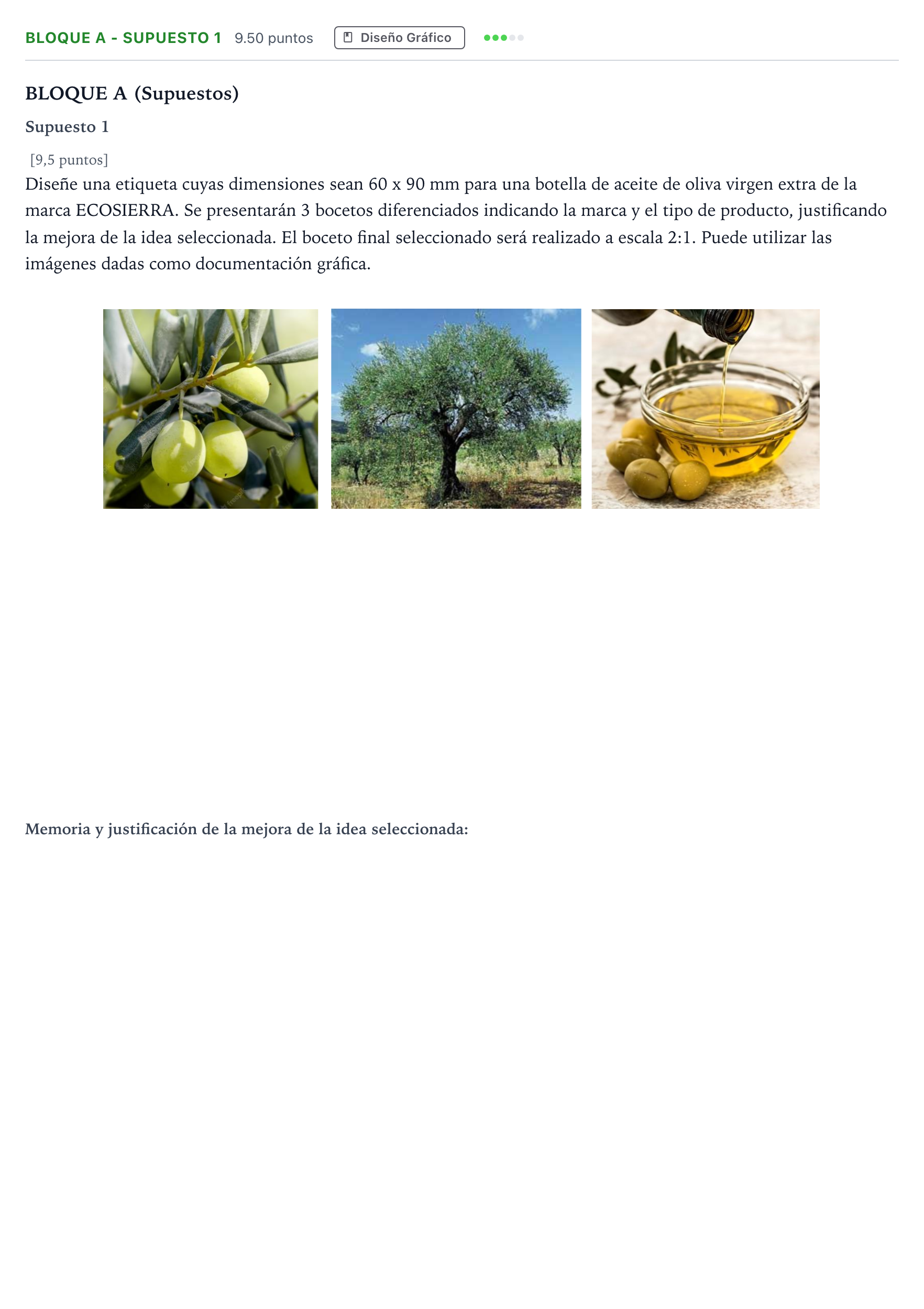 Enunciado: Bloque A - Supuesto 1 · Diseño PAU Andalucía Ordinaria Titular 2023