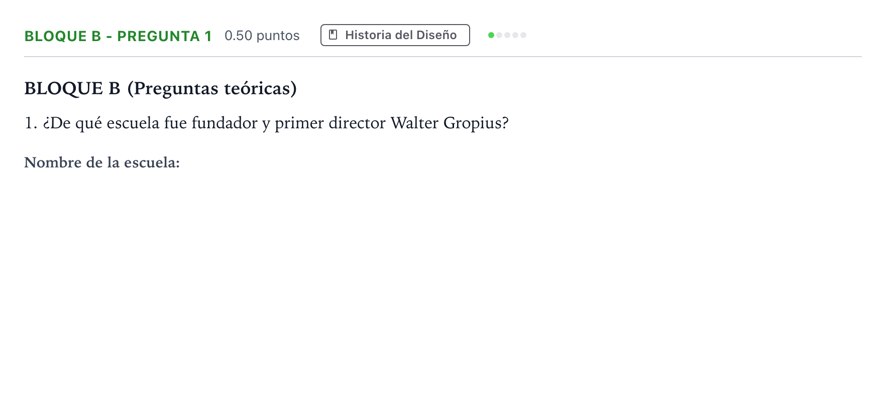 Enunciado: Bloque B - Pregunta 1 · Diseño PAU Andalucía Ordinaria Titular 2023