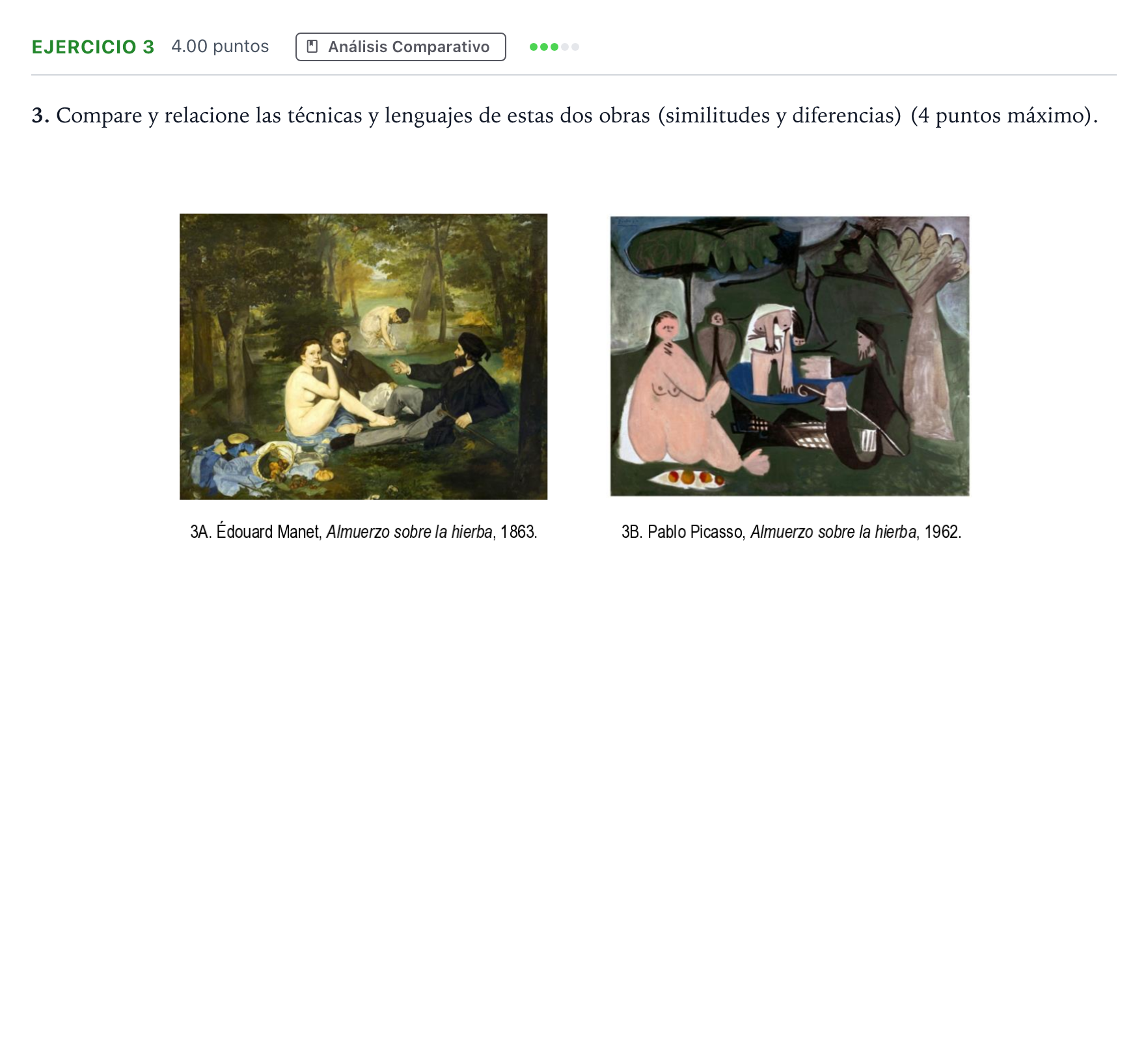 Enunciado: Problema 3 · Fundamentos Artísticos PAU Andalucía Extraordinaria Reserva 2023
