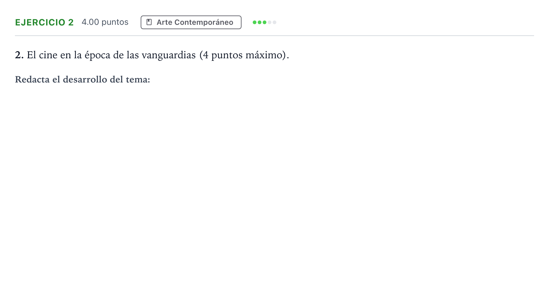 Enunciado: Problema 2 · Fundamentos Artísticos PAU Andalucía Extraordinaria Titular 2023