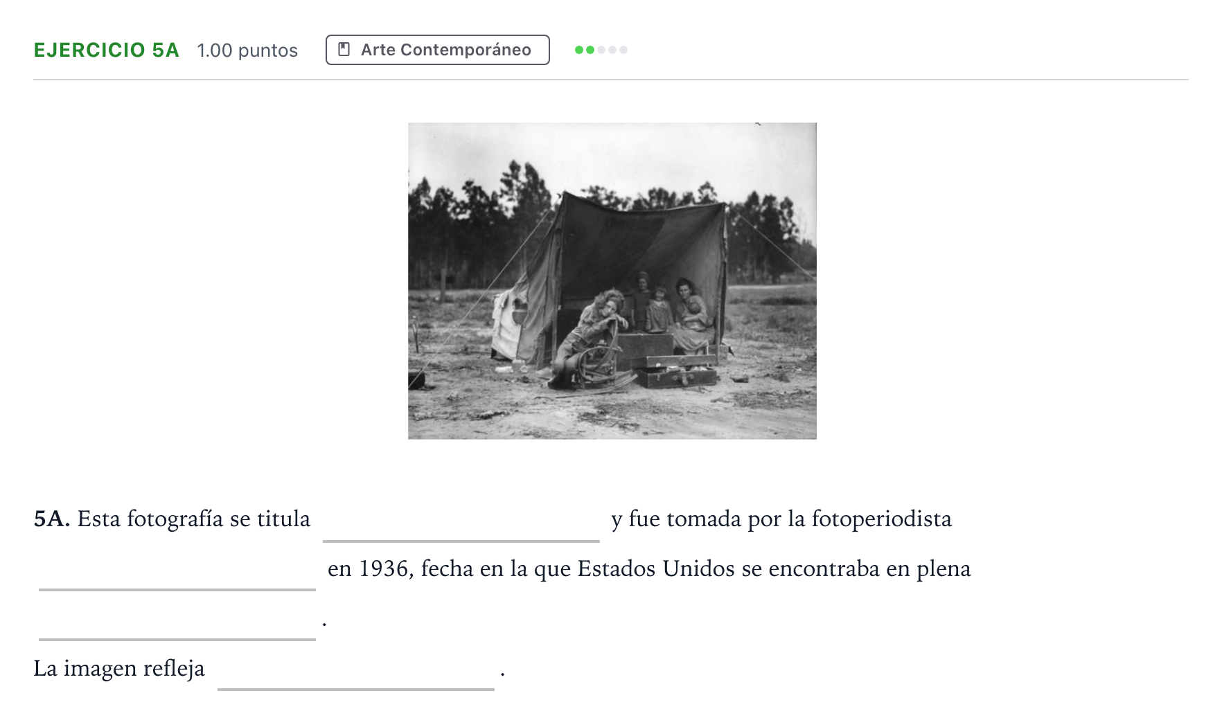 Enunciado: Ejercicio 5A · Fundamentos Artísticos PAU Andalucía Extraordinaria Titular 2023