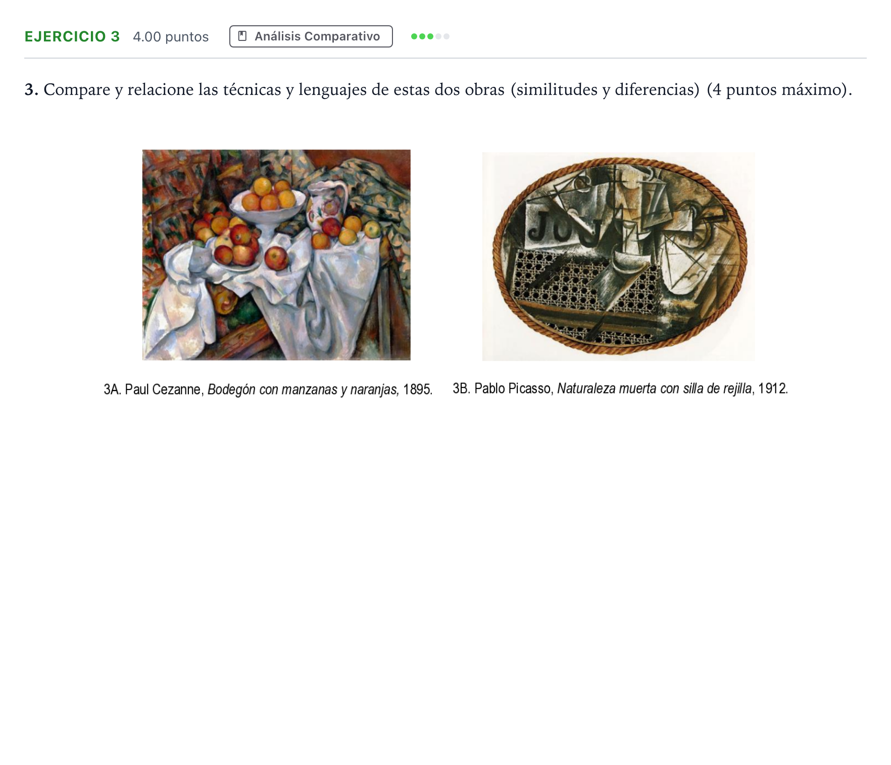 Enunciado: Problema 3 · Fundamentos Artísticos PAU Andalucía Ordinaria Reserva 2023