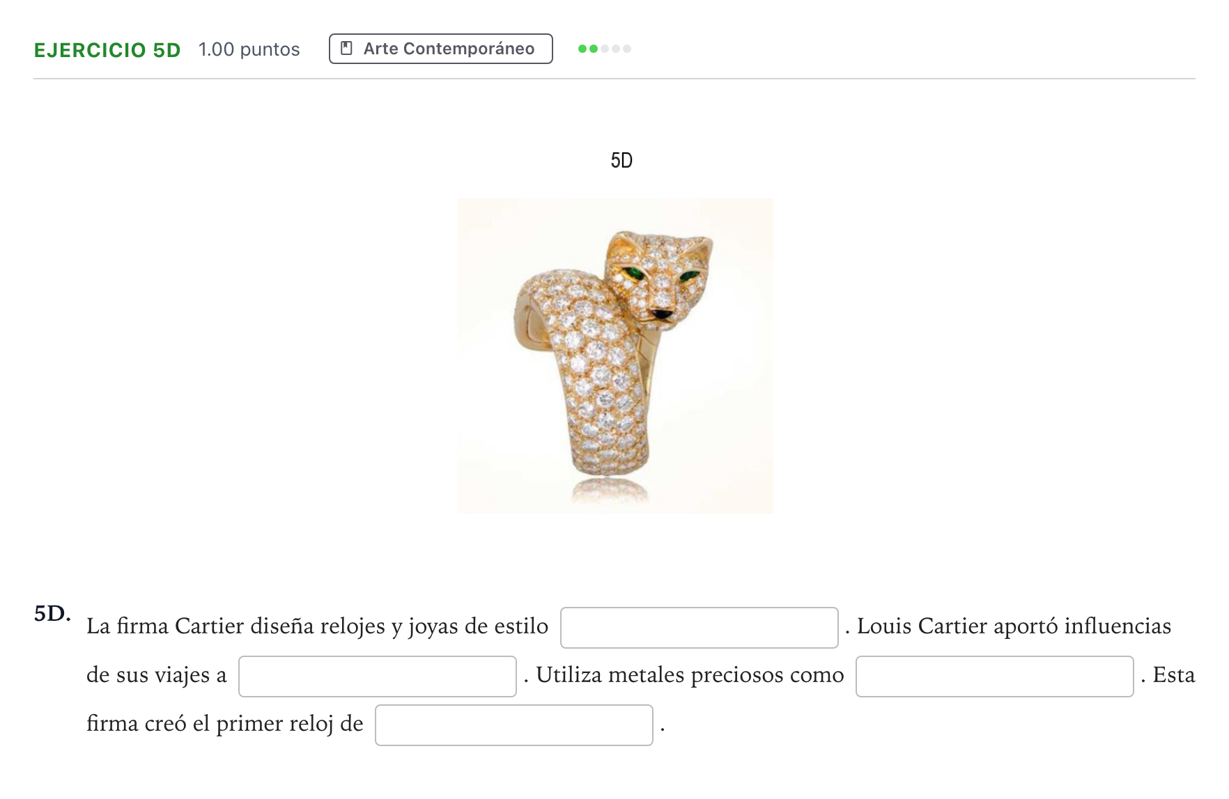 Enunciado: Ejercicio 5D · Fundamentos Artísticos PAU Andalucía Ordinaria Reserva 2023