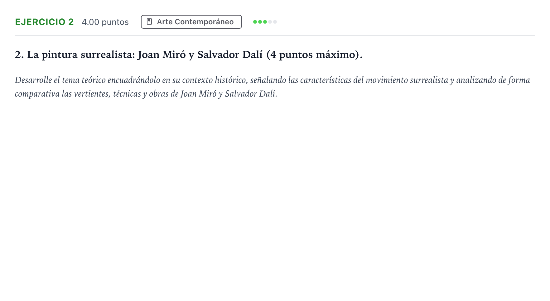Enunciado: Problema 2 · Fundamentos Artísticos PAU Andalucía Ordinaria Titular 2023