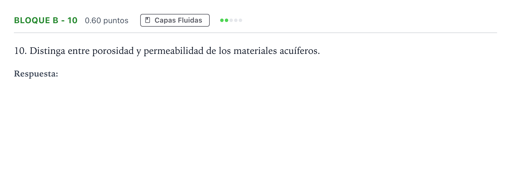 Enunciado: Bloque B - 10 · Geología PAU Andalucía Extraordinaria Reserva 2023