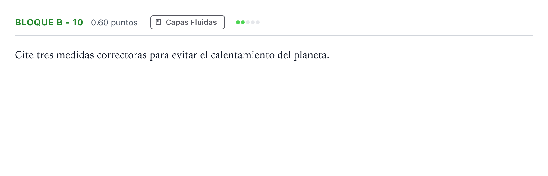 Enunciado: Bloque B - 10 · Geología PAU Andalucía Ordinaria Suplente 2023