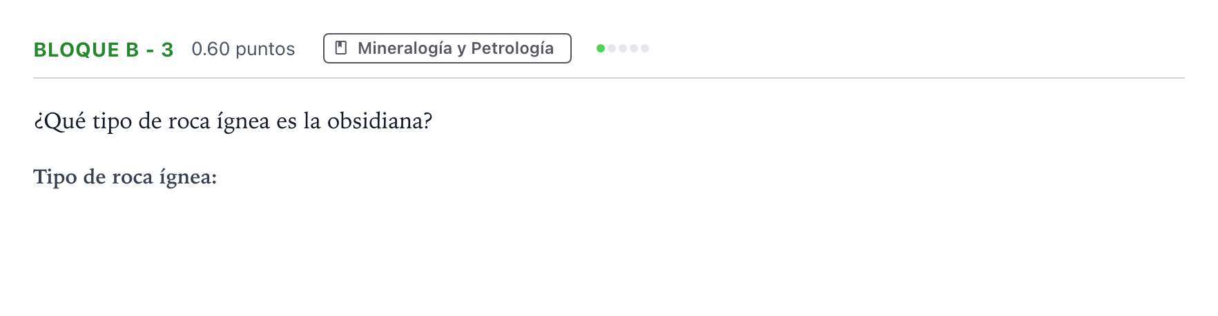 Enunciado: Bloque B - 3 · Geología PAU Andalucía Ordinaria Suplente 2023