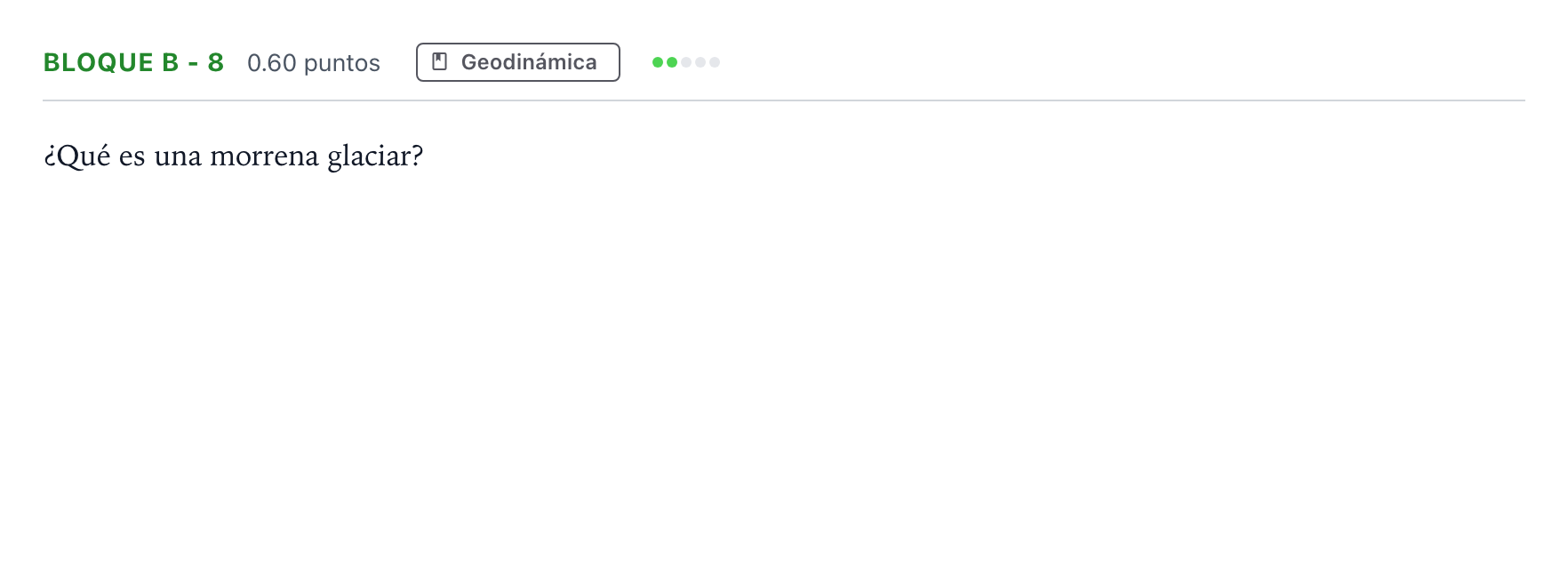 Enunciado: Bloque B - 8 · Geología PAU Andalucía Ordinaria Suplente 2023
