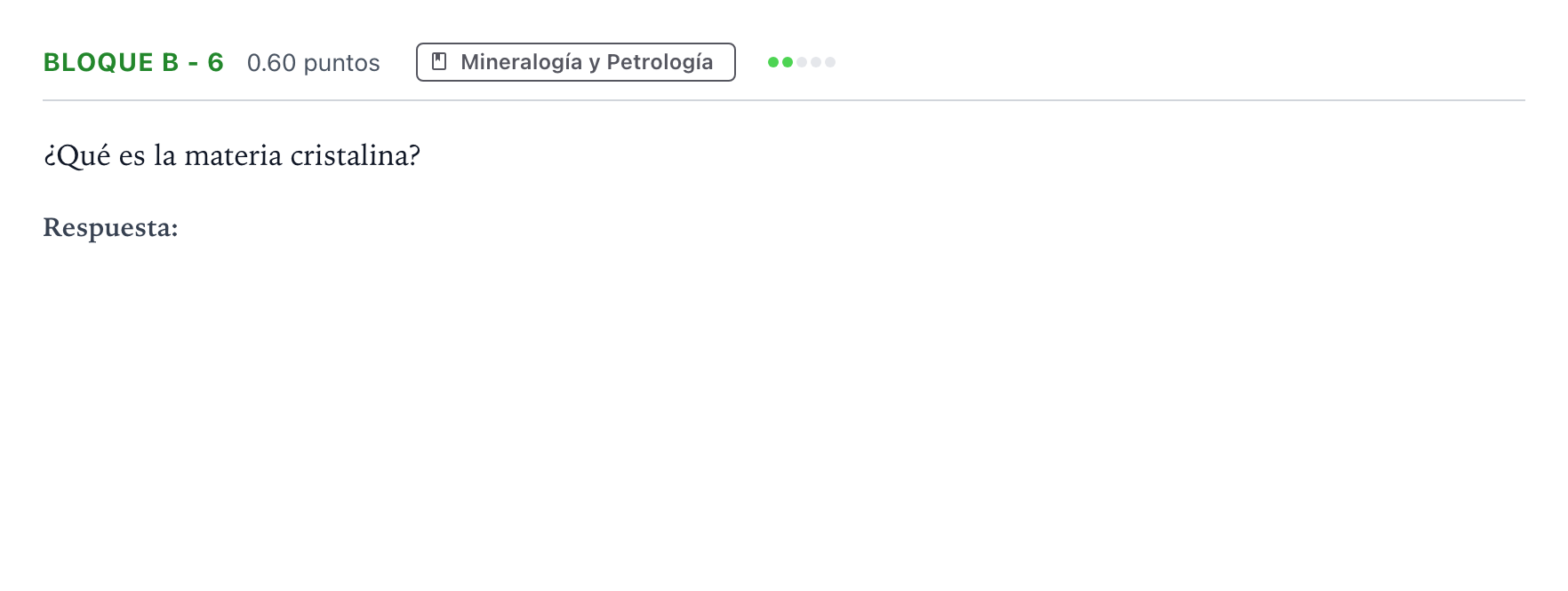 Enunciado: Bloque B - 6 · Geología PAU Andalucía Ordinaria Titular 2023