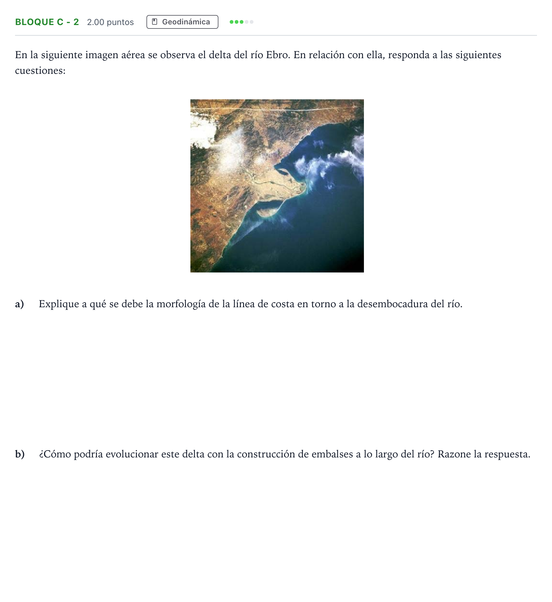 Enunciado: Bloque C - 2 · Geología PAU Andalucía Ordinaria Titular 2023