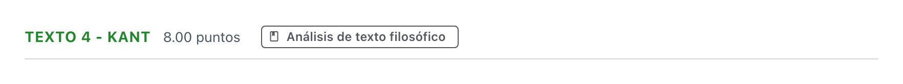 Enunciado: Ejercicio Texto 4 - Kant · Historia de la Filosofía PAU Andalucía Extraordinaria Reserva 2023