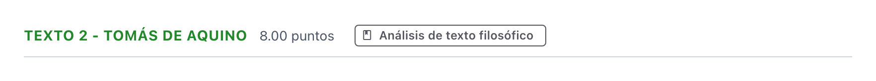 Enunciado: Ejercicio Texto 2 - Tomás de Aquino · Historia de la Filosofía PAU Andalucía Ordinaria Titular 2023