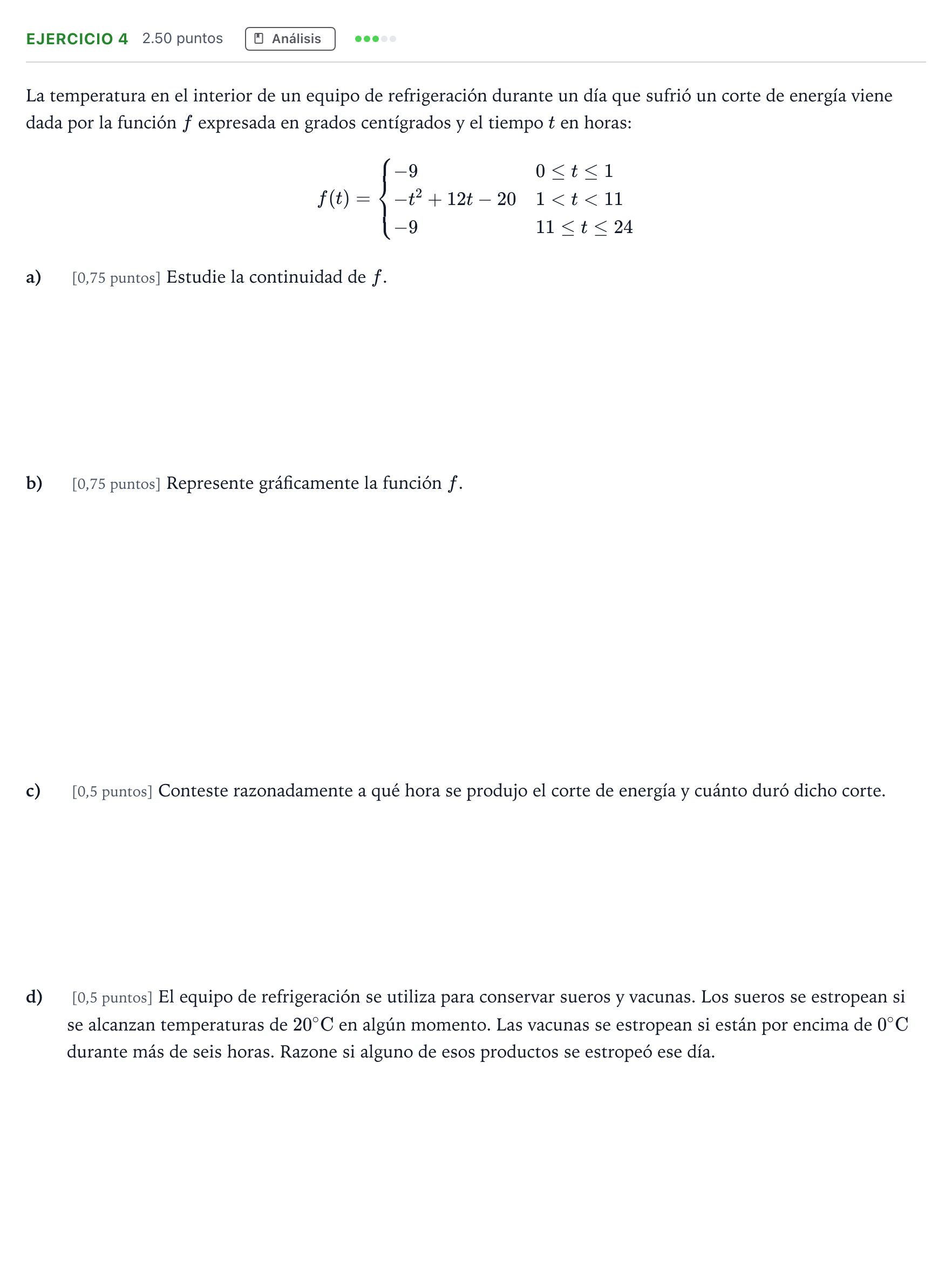 Enunciado: Ejercicio 4 · Matemáticas aplicadas a las Ciencias Sociales II PAU Andalucía Extraordinaria Reserva 2023