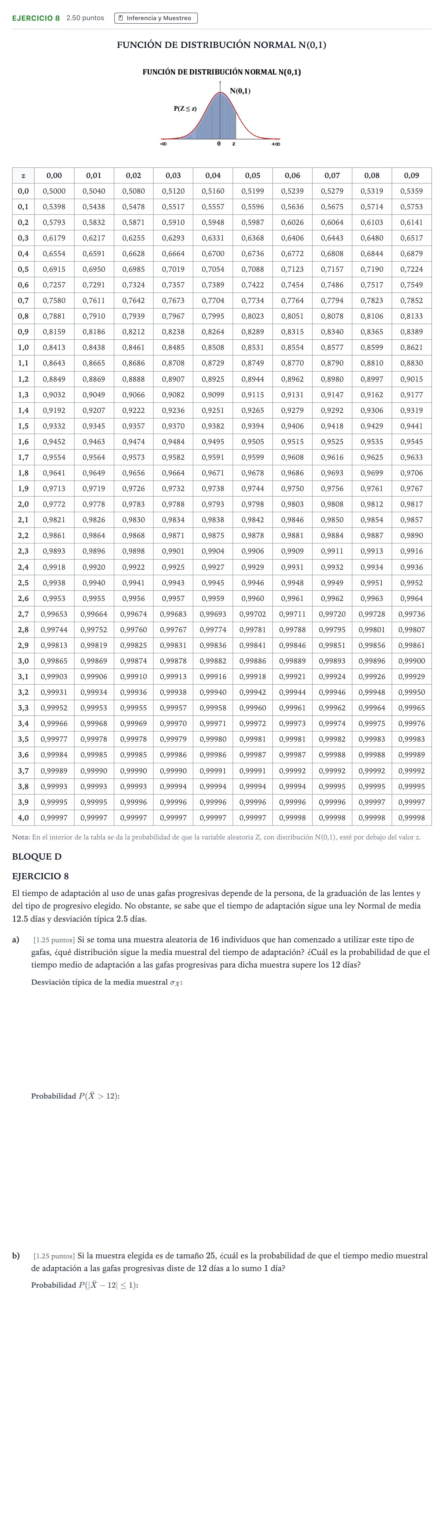 Enunciado: Ejercicio 8 · Matemáticas aplicadas a las Ciencias Sociales II PAU Andalucía Extraordinaria Reserva 2023