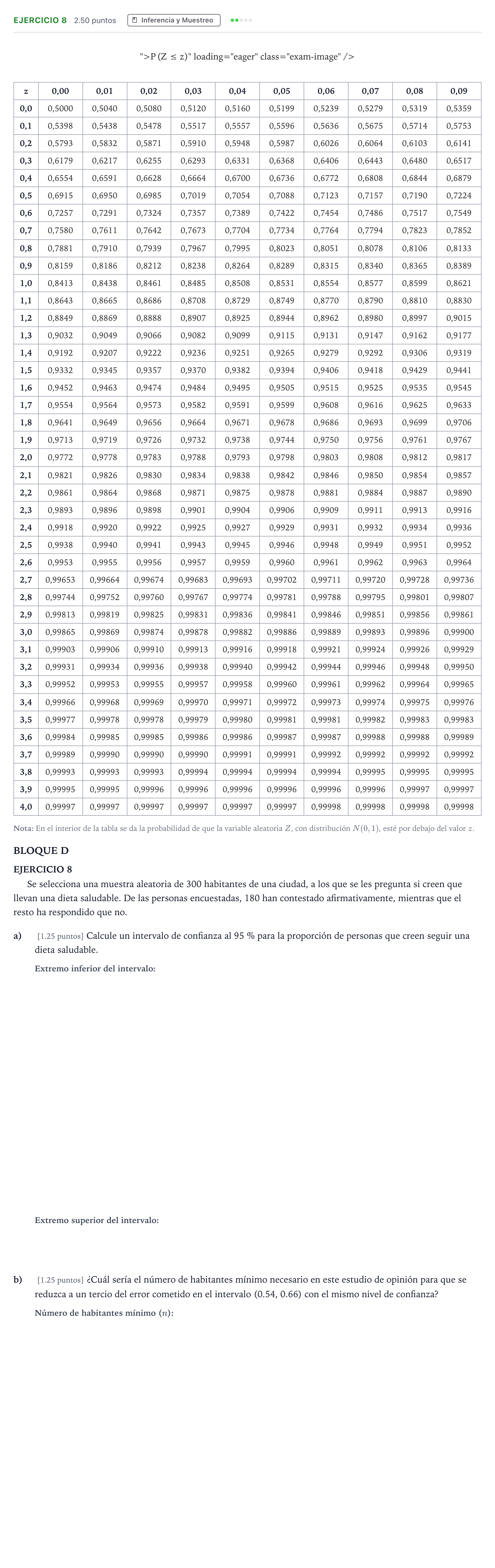 Enunciado: Ejercicio 8 · Matemáticas aplicadas a las Ciencias Sociales II PAU Andalucía Extraordinaria Suplente 2023
