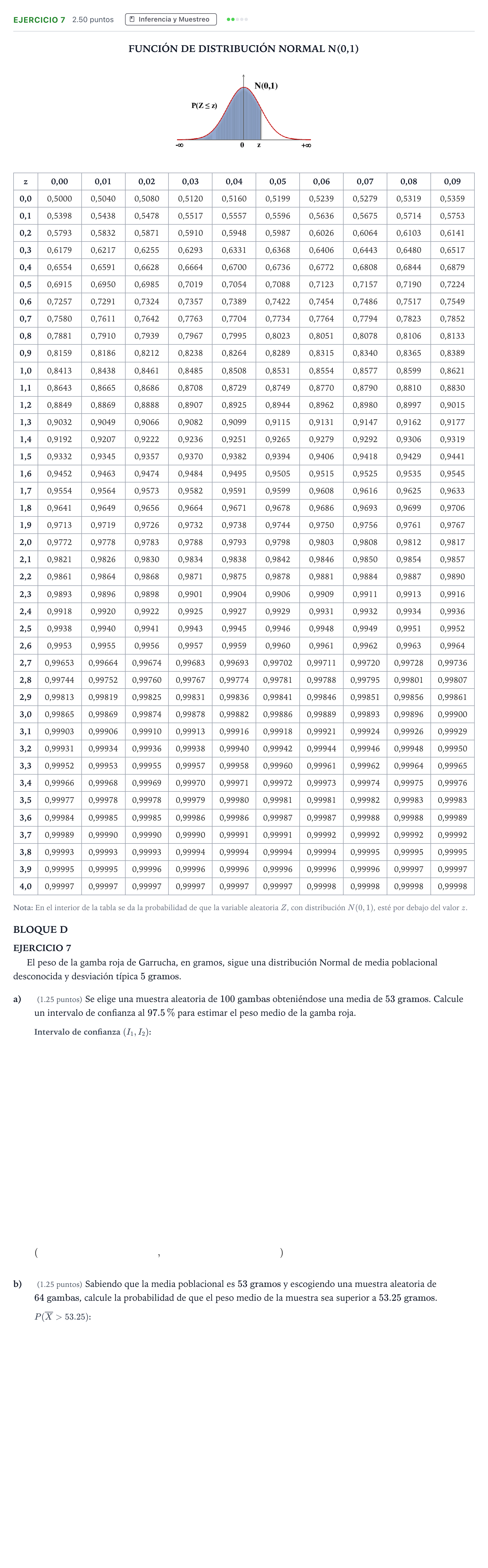 Enunciado: Ejercicio 7 · Matemáticas aplicadas a las Ciencias Sociales II PAU Andalucía Ordinaria Suplente 2023