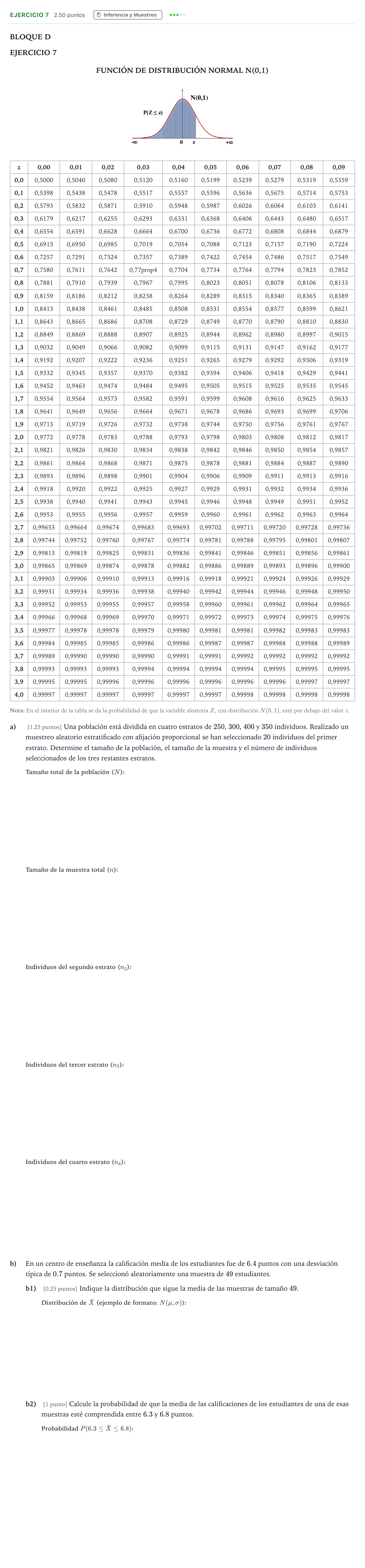 Enunciado: EJERCICIO 7 · Matemáticas aplicadas a las Ciencias Sociales II PAU Andalucía Ordinaria Titular 2023