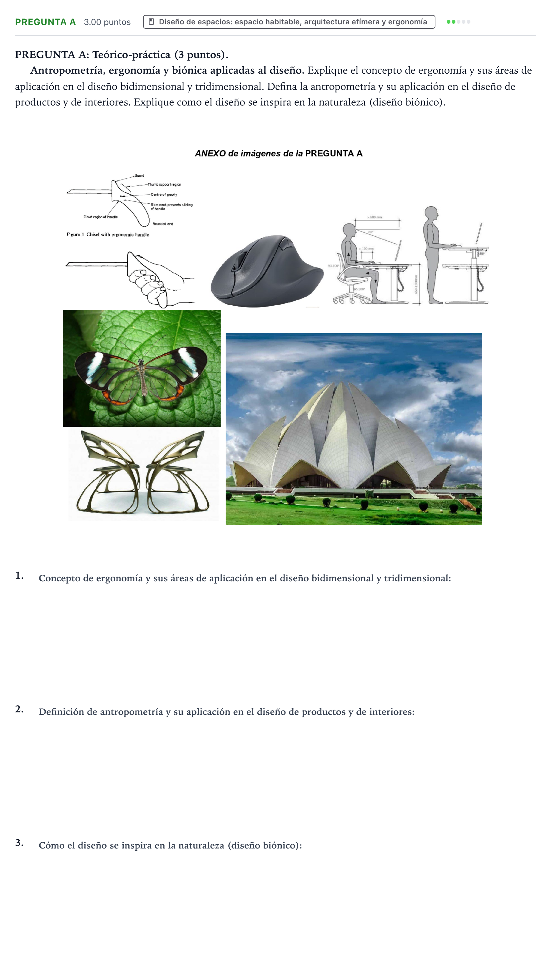 Enunciado: Pregunta A · Diseño PAU Aragón Extraordinaria 2026