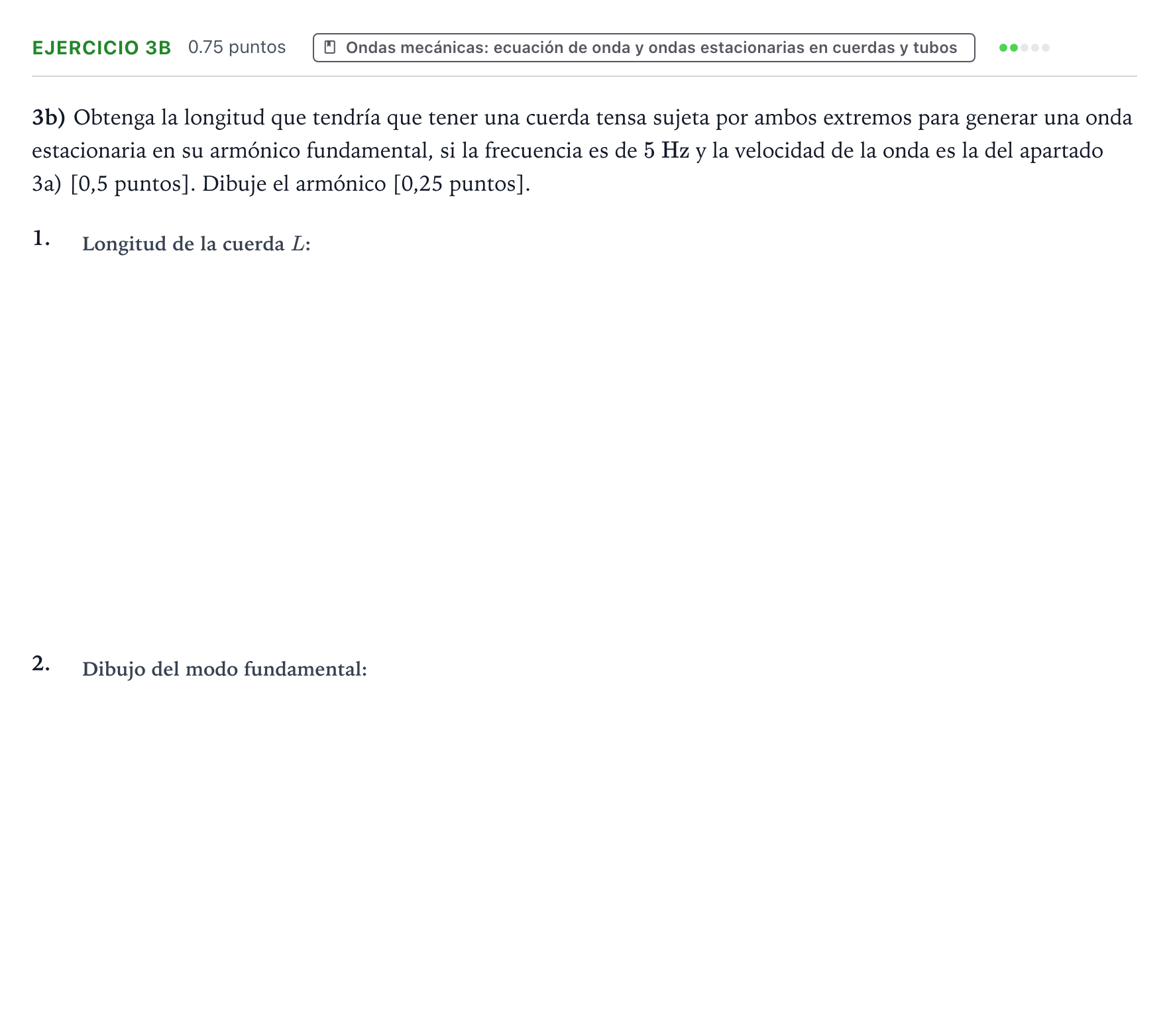 Enunciado: Ejercicio 3b · Física PAU Aragón Extraordinaria 2026