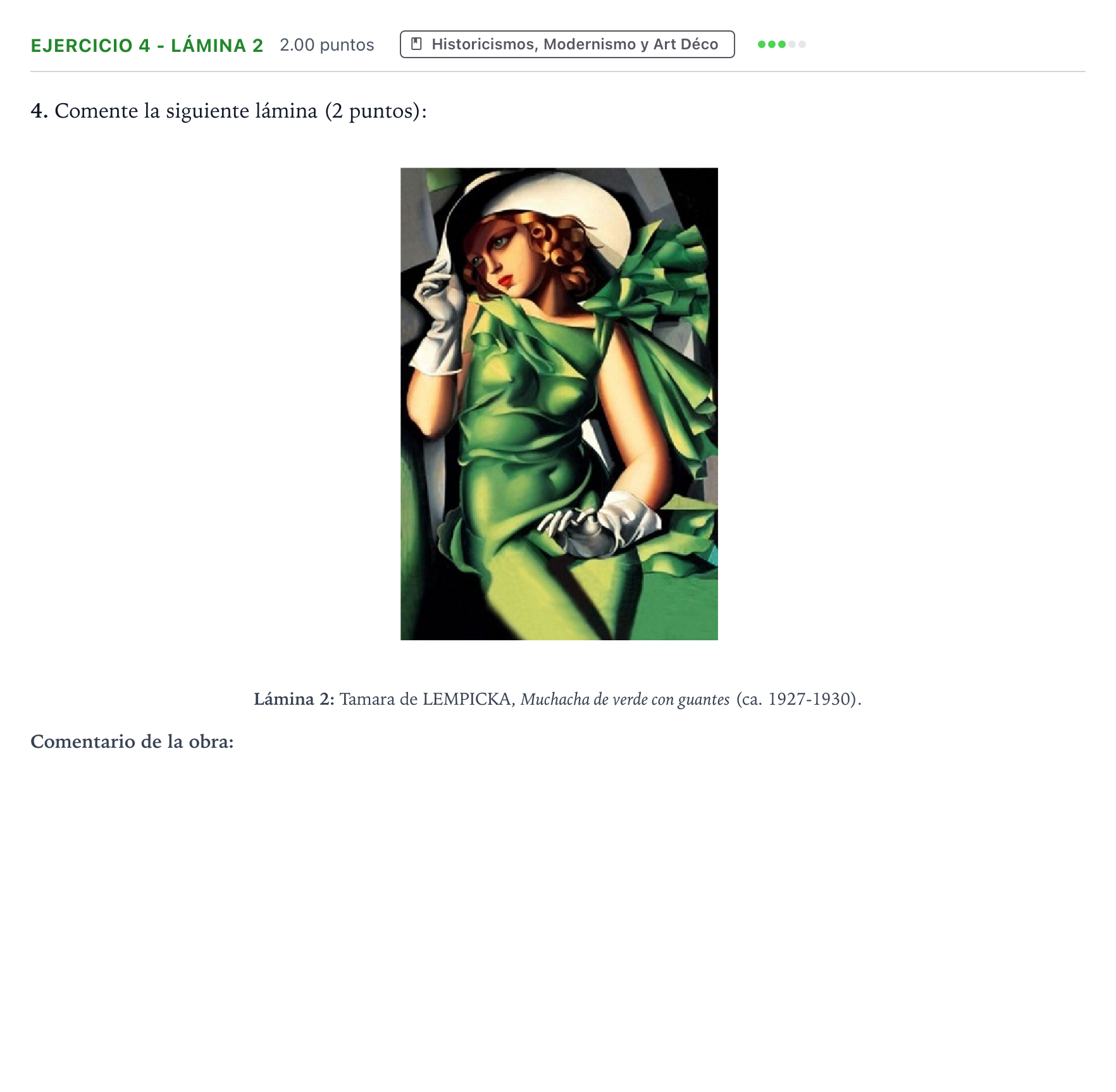 Enunciado: Ejercicio 4 - Lámina 2 · Fundamentos Artísticos PAU Aragón Ordinaria 2026