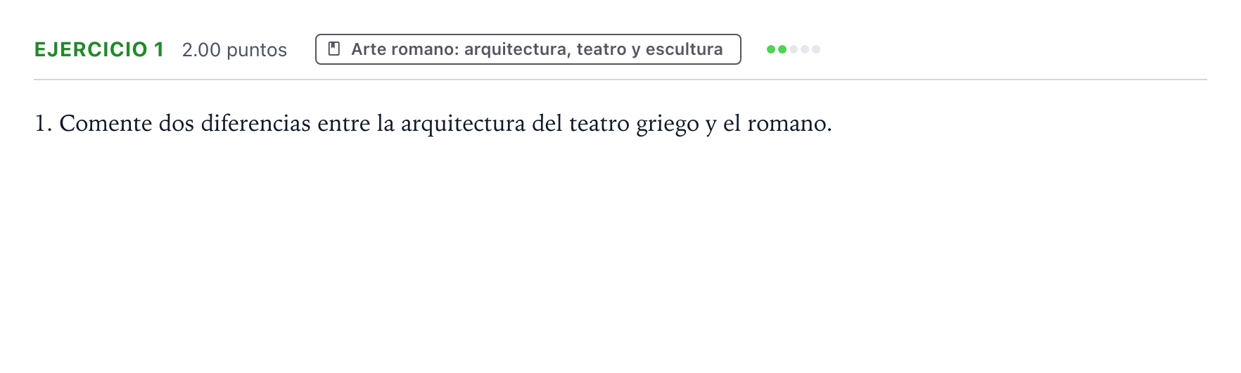 Enunciado: Problema 1 · Historia del Arte PAU Aragón Extraordinaria 2026
