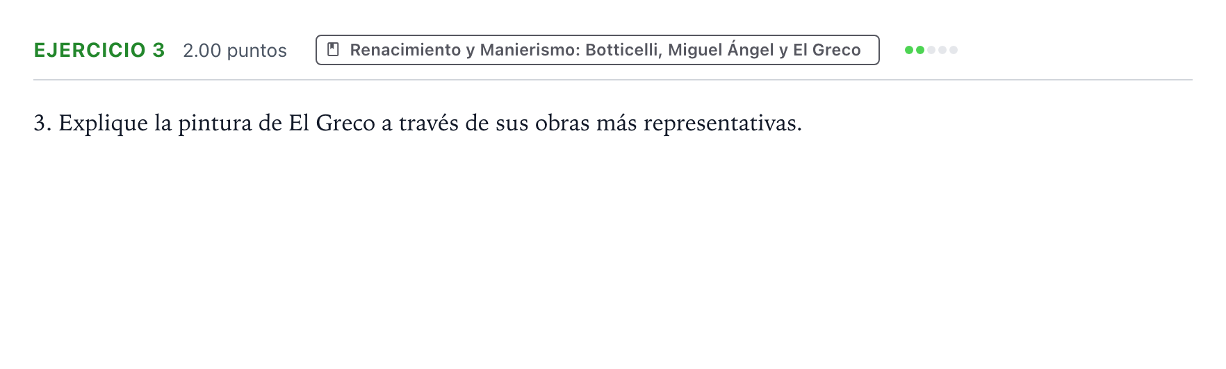 Enunciado: Problema 3 · Historia del Arte PAU Aragón Extraordinaria 2026