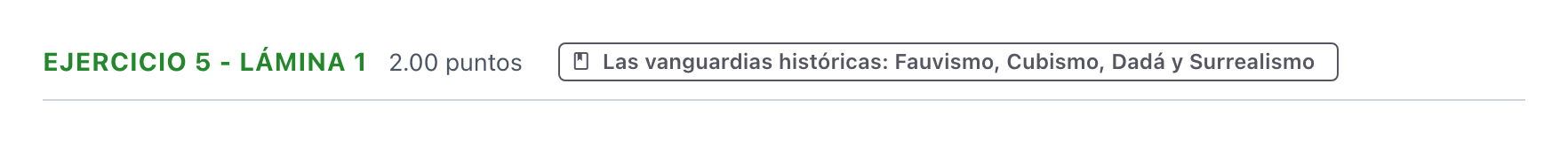 Enunciado: Ejercicio 5 - Lámina 1 · Historia del Arte PAU Aragón Extraordinaria 2026