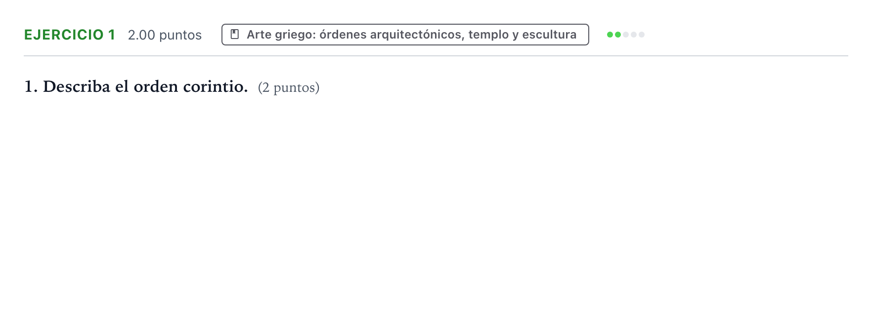 Enunciado: Problema 1 · Historia del Arte PAU Aragón Ordinaria 2026